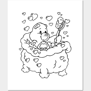 care bear bathe Posters and Art